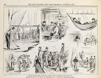 The Trip of the American Baseball Clubs to England (The Voyage Out) by Charles Weld